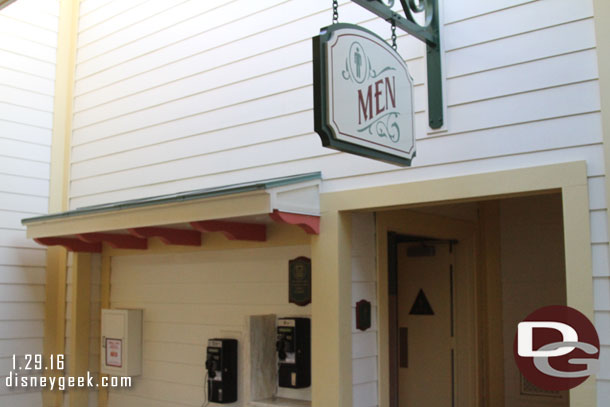 If you are looking for a pay phone there are still a couple in Paradise Gardens near the restrooms.