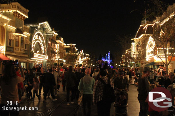 Main Street USA at 6:45pm