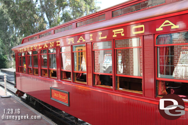 The windows on the Lilly Belle were open so you could take a better look inside.