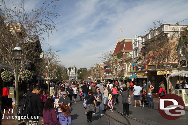 Main Street USA just past 1pm