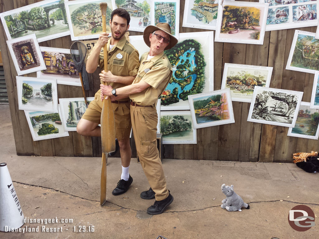 Their recreation of the lost safari scene