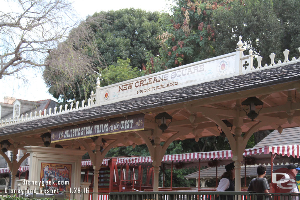 Stopped by the New Orleans Square Station to pay a visit to the trains.