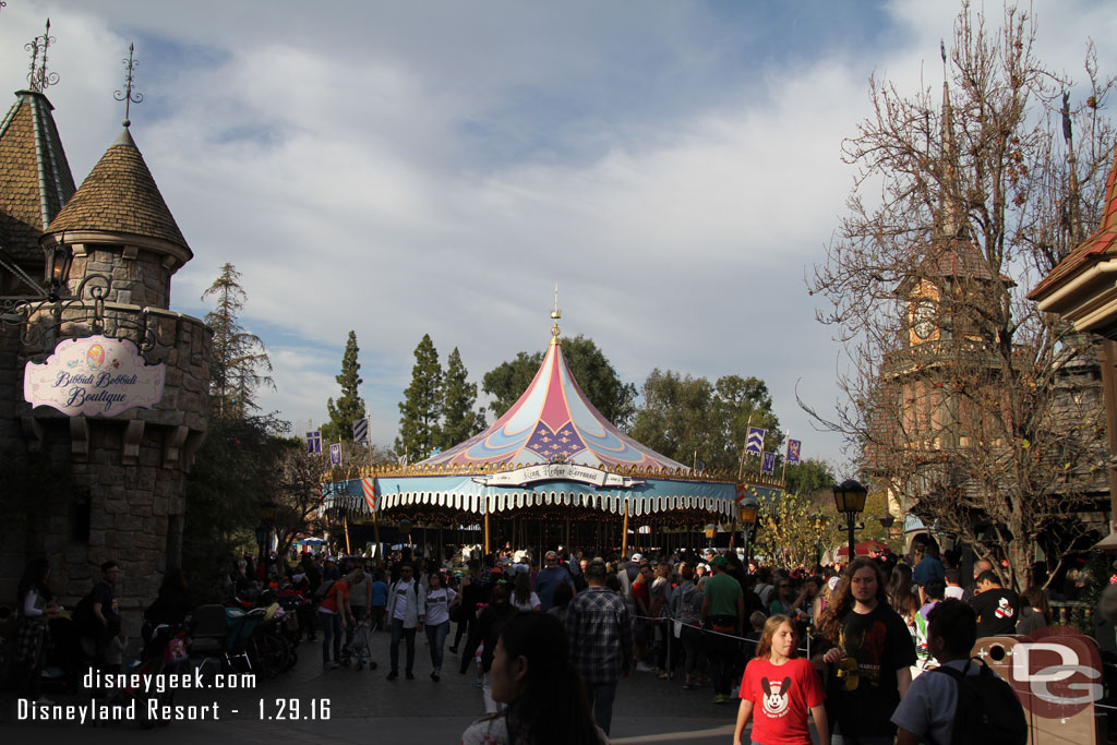 Fantasyland was crowded as always.