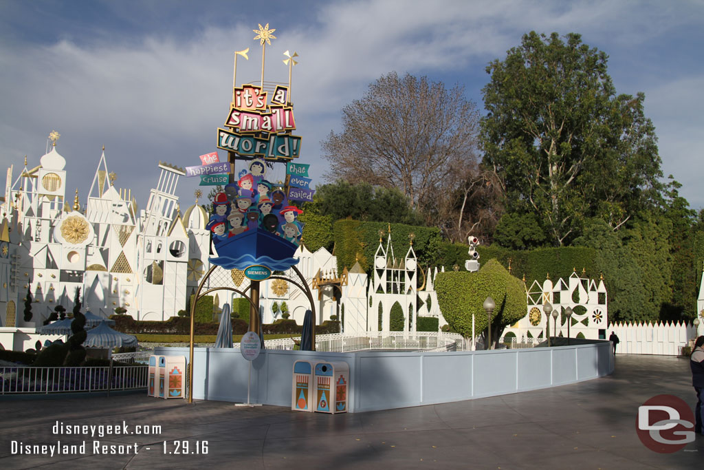 Small World is closed to have the holiday overlay removed and for some renovation work.