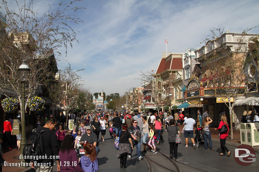 Main Street USA just past 1pm