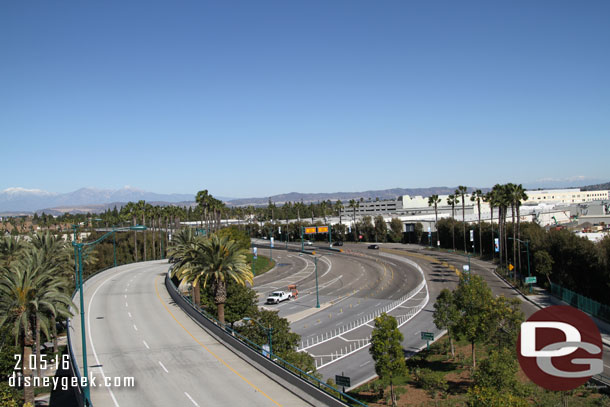 It was a quiet afternoon arriving at the Mickey and Friends Parking Structure.