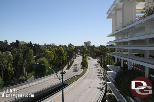 Kind of odd to see Disneyland Drive empty.