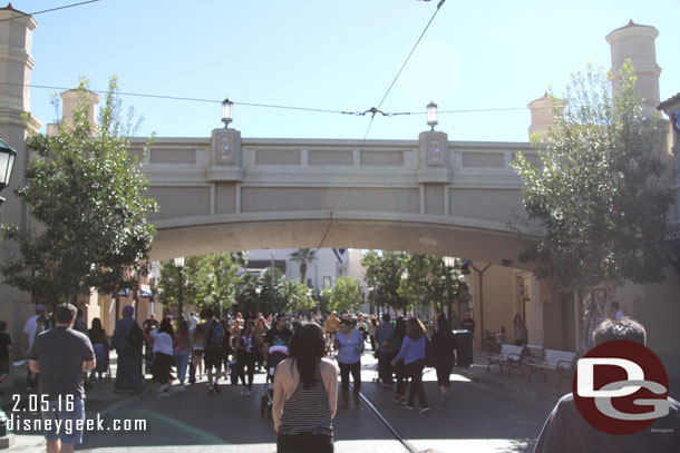 Buena Vista Street this afternoon.