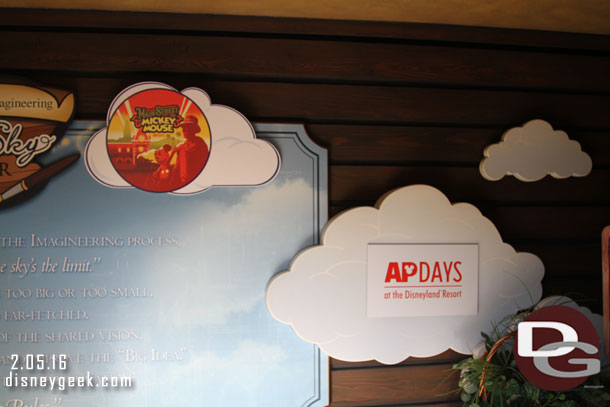 Some APDays signage as you enter.