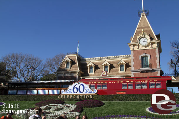 Over to Disneyland.  The Lilly Belle at Main Street Station.