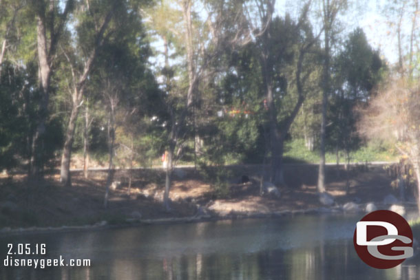 A look up river.  Looks like the show scenes have been removed but not much else yet.