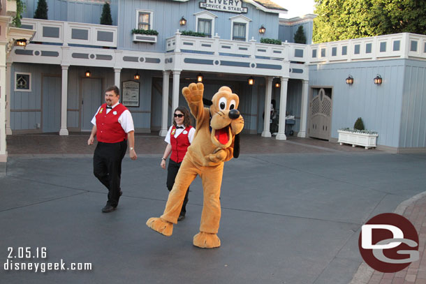 Pluto in Town Square.