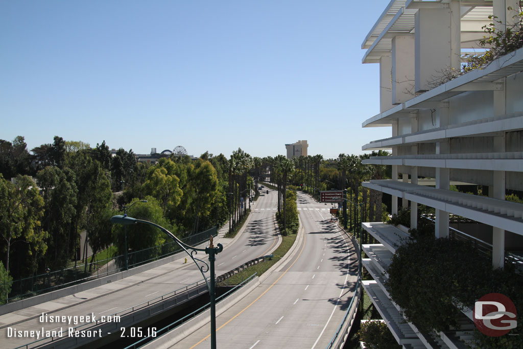 Kind of odd to see Disneyland Drive empty.