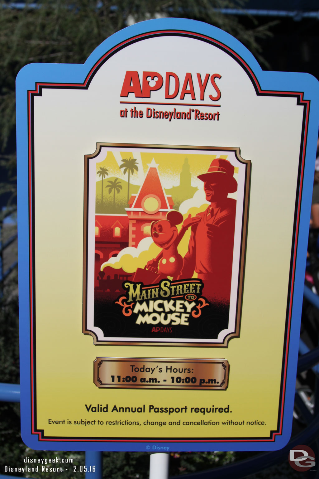 The APDays sign out front of Stage 17 in Hollywood Land.