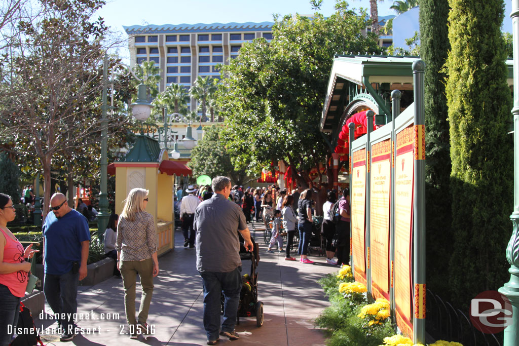 As you enter the area boards with some traditions and history of the celebration for different cultures.