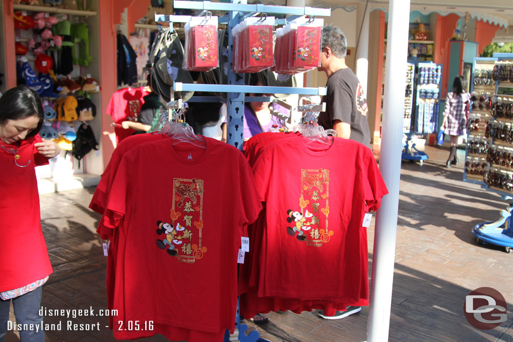 Seaside Souvenirs had t-shirts and envelopes for the celebration.