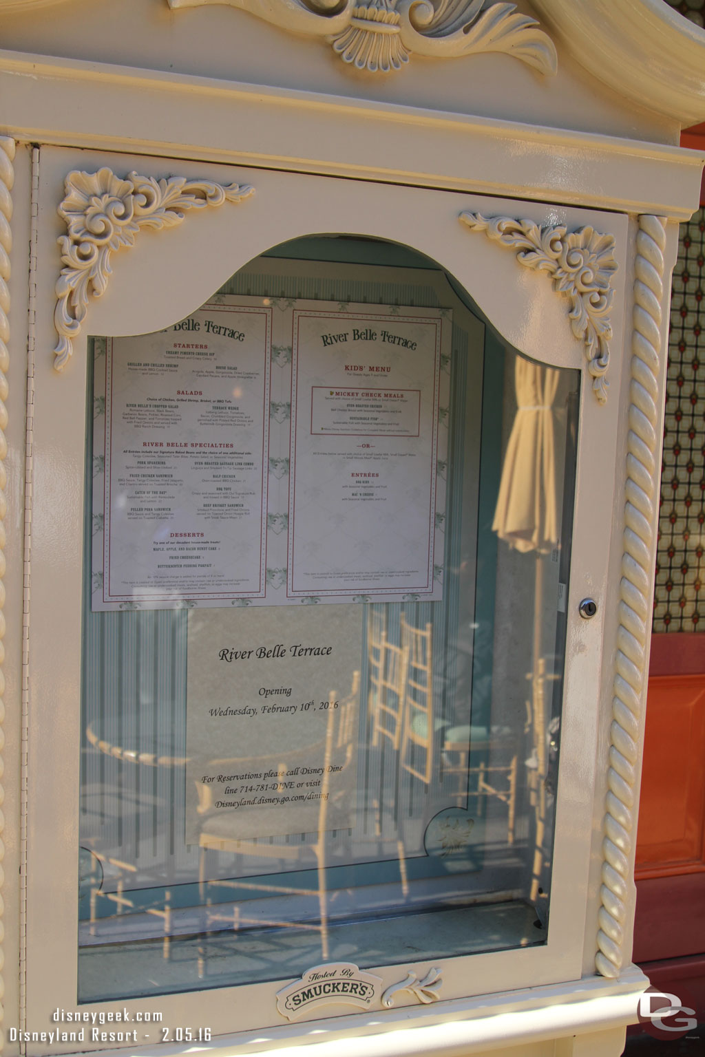 The River Belle Terrace is closed for renovation and they are switching to table service.