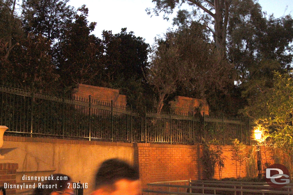 Noticed fences have been installed on top of the block wall in the queue for the Haunted Mansion.