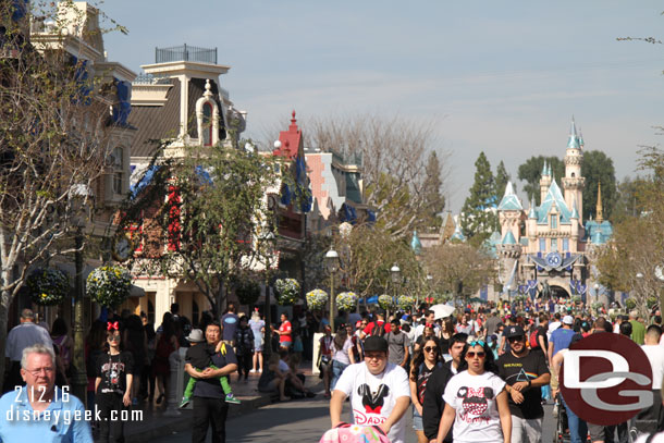 Main Street USA around 1:30pm