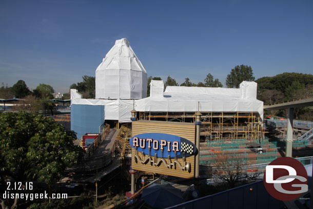 A check of the Autopia renovation progress