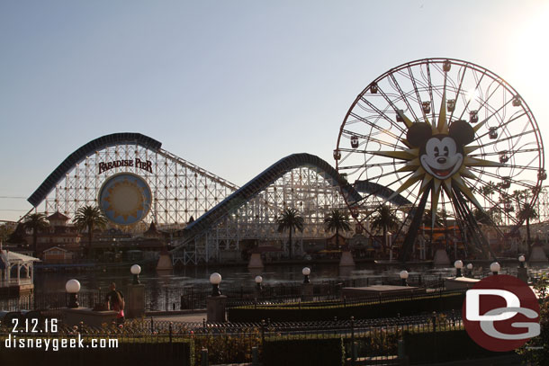 Paradise Pier this afternoon.