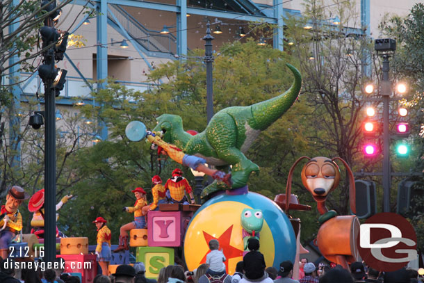 Ran into the end of the Pixar Play Parade