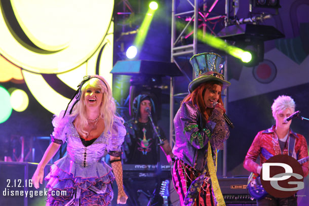 The Mad T Party getting underway for the evening.