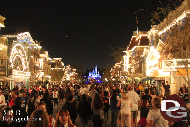 Main Street just before 7pm