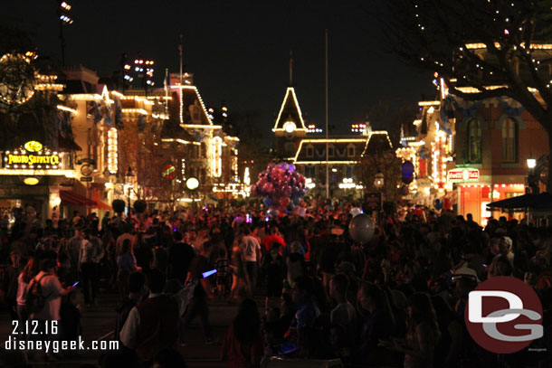 Main Street USA at 7:40pm