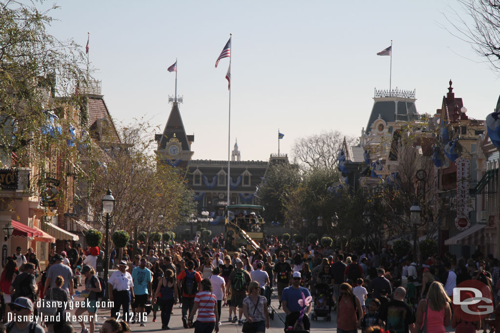 Main Street USA at 2:24pm