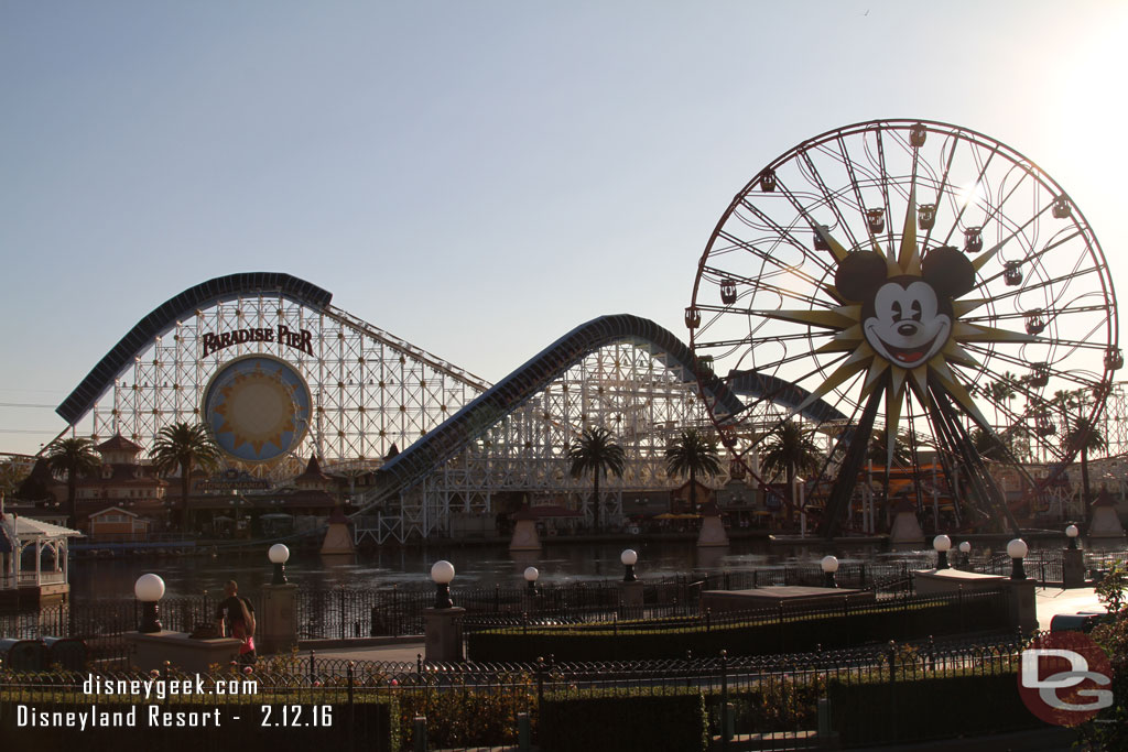 Paradise Pier this afternoon.