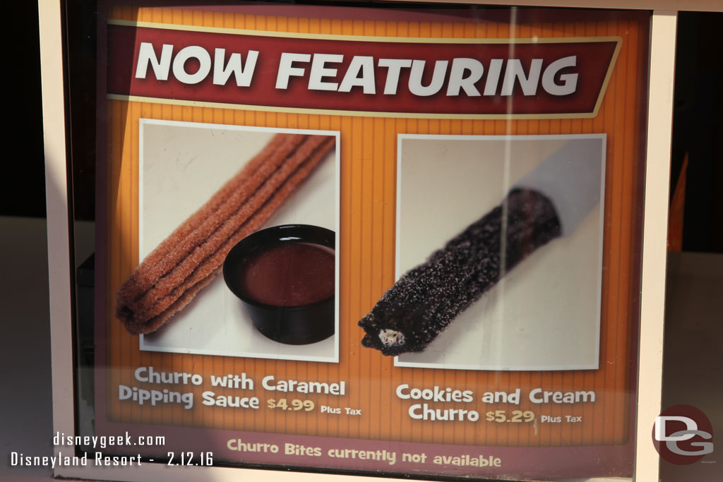 Cookies and Cream Churro and regular Churros.  No bites.