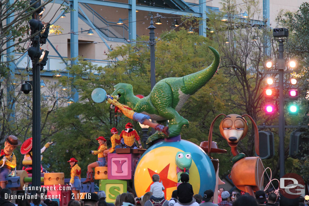 Ran into the end of the Pixar Play Parade