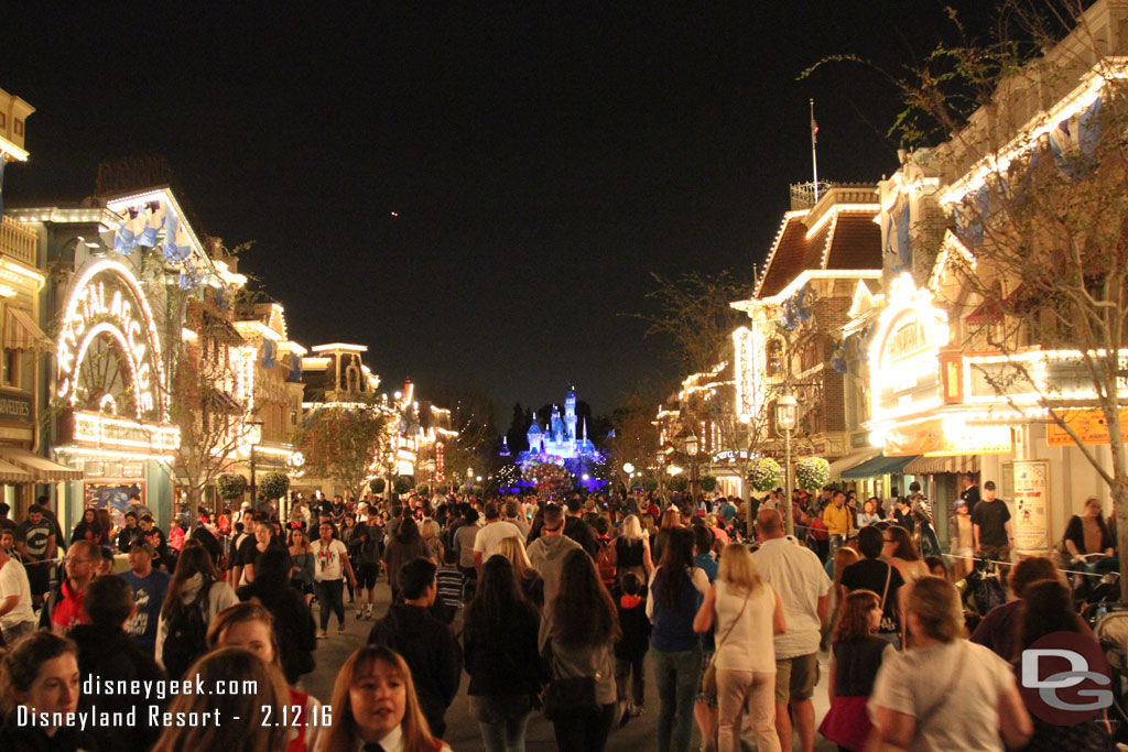 Main Street just before 7pm