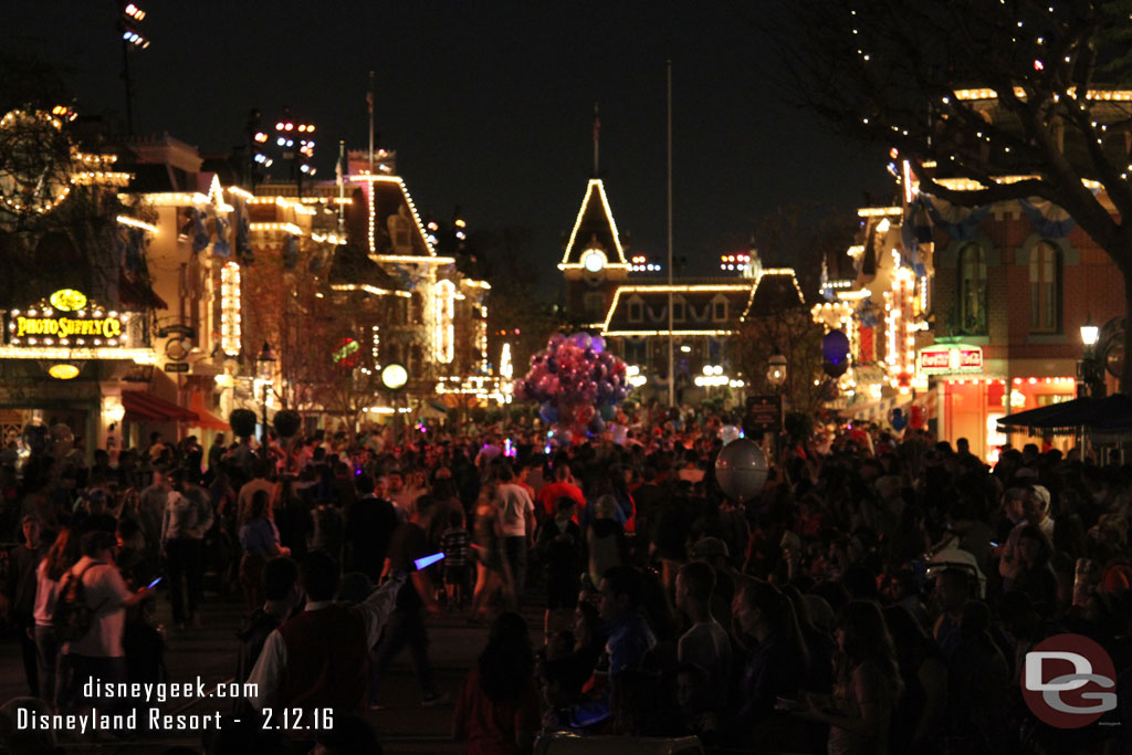 Main Street USA at 7:40pm