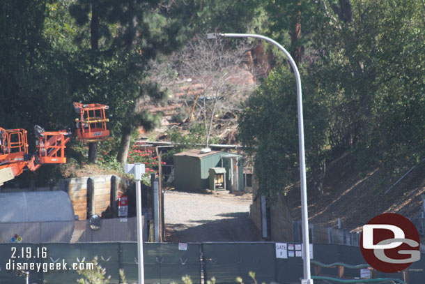 A closer look into the park you can see the trees down on the berm.