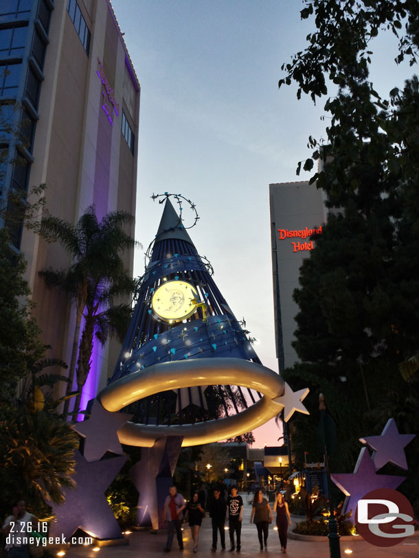 I did go out to the Disneyland Hotel though.