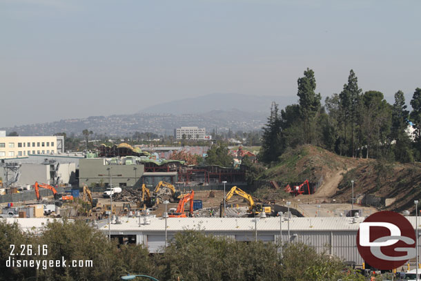 A wider shot of the area.  They were removing concrete from the former Ranch area and supporting buildings.