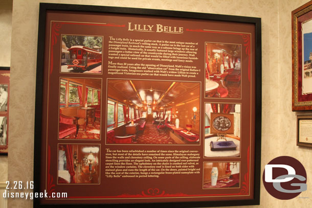 The Lilly Belle has her own display.