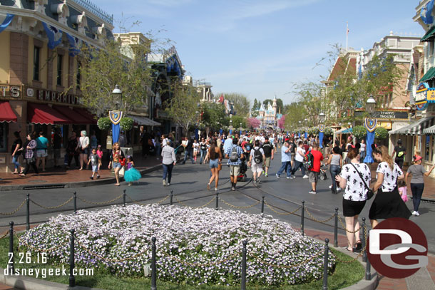 Main Street USA around 1:25pm