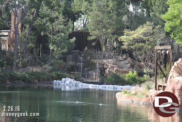 The dam from water level.