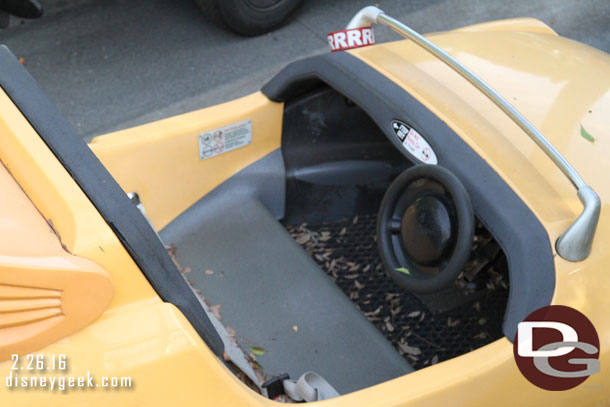 Being parked outside they are collecting leaves and dirt now.