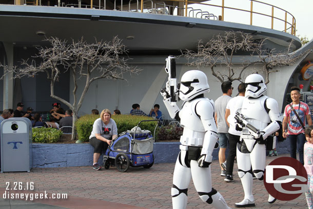 Ran into a patrol in Tomorrowland.