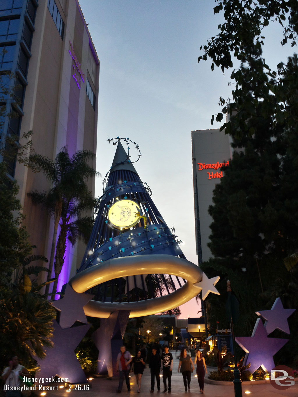 I did go out to the Disneyland Hotel though.