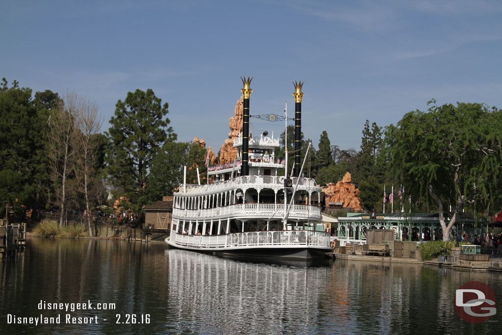 No changes near the Mark Twain.  The River looks the same.