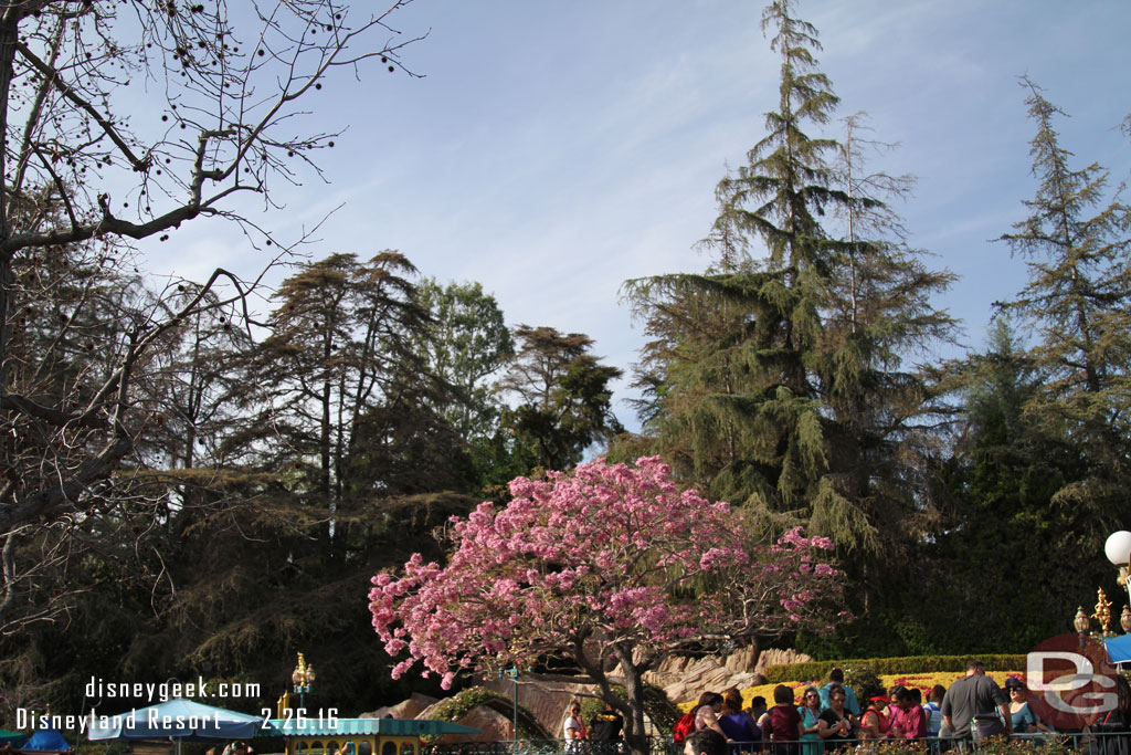 In Fantasyland looking toward the construction.