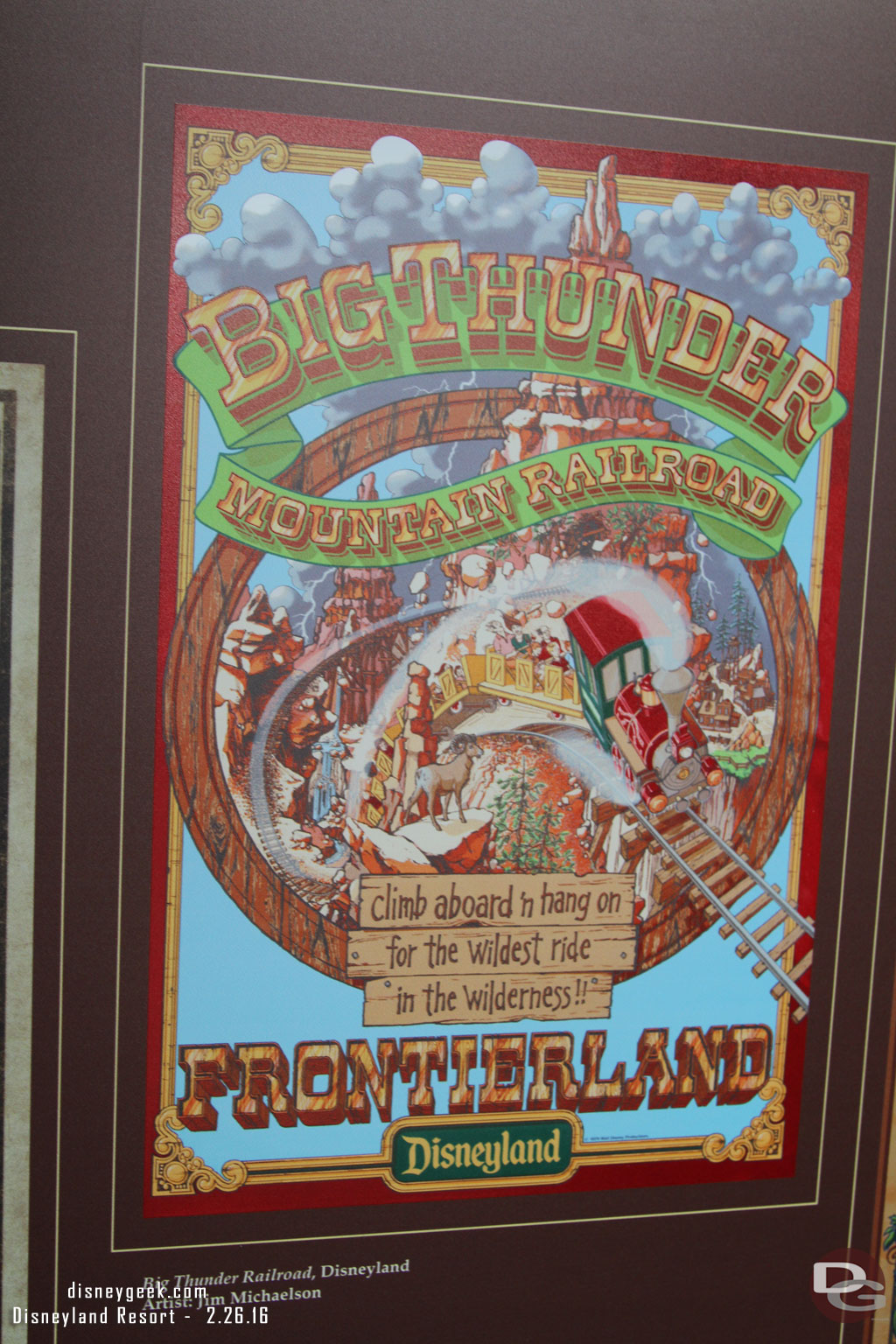 Big Thunder from Disneyland seemed an odd fit for the display.