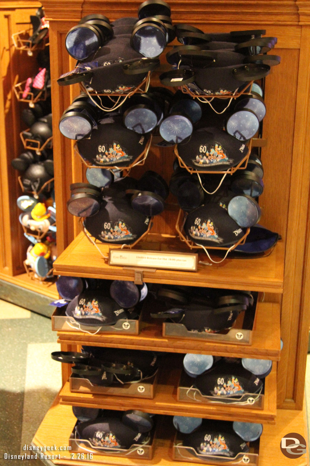 More Make A Wish ear hats in the 5 and Dime on Buena Vista Street.