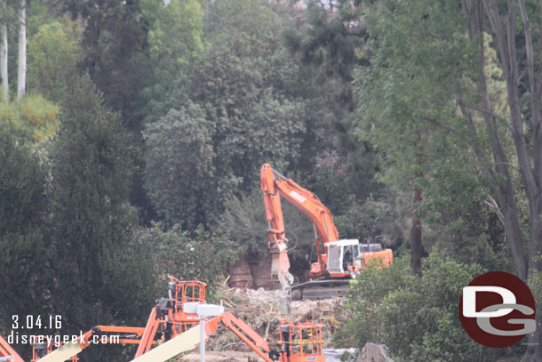 Clearing of the former ranch area and other backstage support facilities continues.