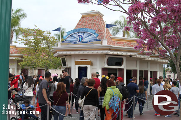 Some of the new LCD ticket booth signs are in use.